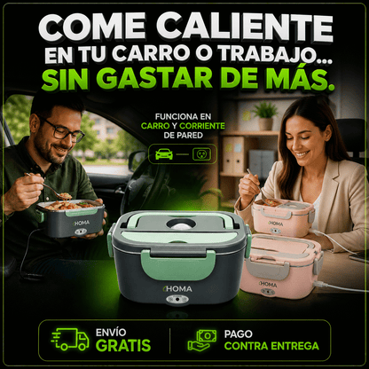 LONCHERA ELECTRICA CONEXION A CARRO Y PARED + BOLSO TERMICO